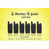 Çaycı Telsizi 1 Merkez 5 Şube Full Set - 1