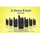 Çaycı Telsizi 1 Merkez 6 Şube Full Set - 1