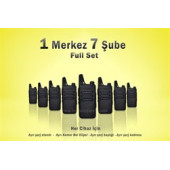 Çaycı Telsizi 1 Merkez 7 Şube Full Set - 1