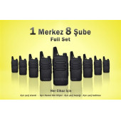 Çaycı Telsizi 1 Merkez 8 Şube Full Set - 1