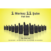 Çaycı Telsizi 1 Merkez 11 Şube Full Set - 1