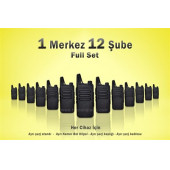 Çaycı Telsizi 1 Merkez 12 Şube Full Set - 1