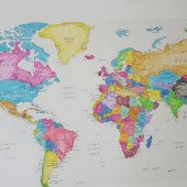 2 Harita Birden – 110×56 Cm Türkiye Ve Dünya Haritası Seti - 2