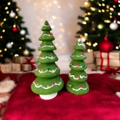 2'li Çam Ağacı Yılbaşı, Xmas, Christmas 17 cm - 1