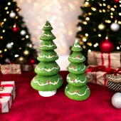 2'li Çam Ağacı Yılbaşı, Xmas, Christmas 17 cm - 3