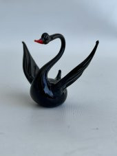 El Yapımı Murano Cam Kuğu Biblo A57 thumbnail 2