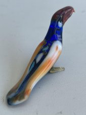 El Yapımı Murano Cam Papağan Biblo A65 thumbnail 4