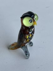 El Yapımı Murano Cam Baykuş Biblo A83 thumbnail 6