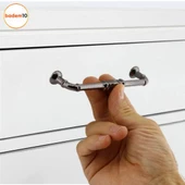 Buket Mobilya Mutfak Dolabı Çekmece Dolap Kulpu Kulpları Kulbu Füme (128 MM-12.8 CM) Metal Kulp - 3