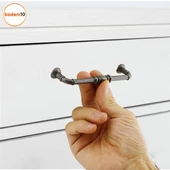 Buket Eskitme Antik Gümüş (128 mm-12.8 cm) Metal Mobilya Mutfak Çekmece Dolap Kulpu Kulbu Kulpları thumbnail 3