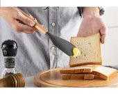 MİEN Bambu Saplı Silikon Yan Spatula Siyah - 2