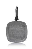 Schafer Cory Granit Y.Y.Kare Grill Tava - 28cm -Gri - 2