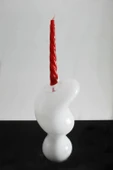 Paşabaçe Denizlicam El İmalatı Kristal  Ghost Mumluk 610489 16988 - 1