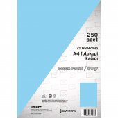 Umur A4 Renkli Fotokopi Kağıdı 80 Gr 250 Sayfa - Mavi - 1
