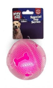 Playfull Kemik Desenli Kauçuk Köpek Oyuncağı 7,5 Cm - 1