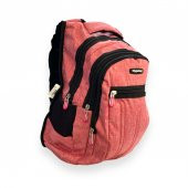 Tom Çanta Çeşme 1010 4 Gözlü Sırt Çantası - Pembe - 1