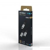 Syrox DT40T-TT Type 3.0 Type-C /Type-C / Type- C Dönüştürücü Kulaklık Şarj Dönüştürücü Hasir Kablolu Siyah - 2