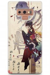 Samsung Galaxy Note 9 Kılıf Orijinal Seri Anime 13 Kurukafa Case Kapak Yeşil - 1