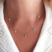 Vaoov 925 Ayar Gümüş Rodyumlu Kelebek Kolye thumbnail 3