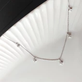 Vaoov 925 Ayar Gümüş Rodyumlu Çiçek Kolye thumbnail 4