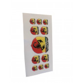 ABARTH LOGOLU DAMLA STICKER TAKIM (11 PARÇA) thumbnail 3