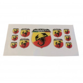 ABARTH LOGOLU DAMLA STICKER TAKIM (11 PARÇA) thumbnail 4