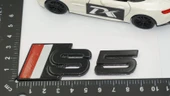 DK Tuning S5 Siyah Gri Kırmızı Bagaj Logo Audi İle Uyumlu - 2