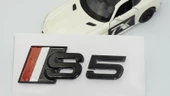 DK Tuning S5 Siyah Gri Kırmızı Bagaj Logo Audi İle Uyumlu - 4