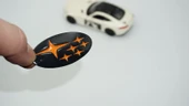 DK Tuning Direksiyon Siyah Turuncu Amblem Logo Arma Subaru İle Uyumlu - 2