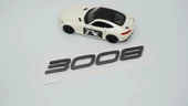 DK Tuning Peugeot Yeni 3008 Bagaj 3M 3D Koyu Gri ABS Yazı Logo - 3