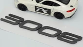 DK Tuning Peugeot Yeni 3008 Bagaj 3M 3D Koyu Gri ABS Yazı Logo - 5