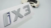 DK Tuning Yeni iX3 Bagaj Gri Mavi ABS Yazı Logo Bmw İle Uyumlu thumbnail 1