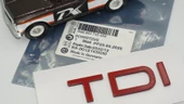 DK Tuning Audi TDi Yeni Nesil Bagaj Kırmızı ABS Yazı Logo Amblem thumbnail 5