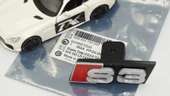DK Tuning S3 Gri Kırmızı Ön Panjur Logo Arma Audi İle Uyumlu - 6