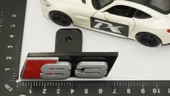 DK Tuning S3 Gri Kırmızı Ön Panjur Logo Arma Audi İle Uyumlu - 2