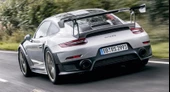 DK Tuning Porsche 911 GT2 RS Bagaj Siyah ABS Yazı Logo Amblem thumbnail 3