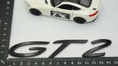 DK Tuning Porsche 911 GT2 RS Bagaj Siyah ABS Yazı Logo Amblem thumbnail 2