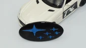 DK Tuning Direksiyon Siyah Mavi Amblem Logo Arma Subaru İle Uyumlu - 5