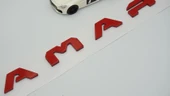 DK Tuning VW Volkswagen Amarok Ön Kaput Kırmızı ABS Yazı Logo Amblem - 2