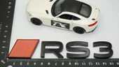 DK Tuning RS3 2025+ Bagaj Kırmızı Siyah 3M Yazı Logo Audi İle Uyumlu - 2
