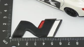 DK Tuning Hyundai N Line Bagaj 3M 3D Siyah Kırmızı Logo Amblem Rozet - 2