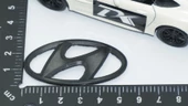DK Tuning Tuning Hyundai Direksiyon Göbeği Siyah Logo 5,5 Cm - 2