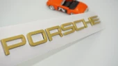 DK Tuning Porsche Bagaj Gold Sarı Renk Yazı Logo Arma thumbnail 1