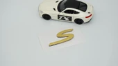 DK Tuning Porsche S Rakamı Bagaj Gold Yazı Logo Arma thumbnail 3
