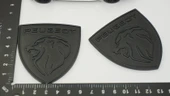 DK Tuning Peugeot Yeni Mat Siyah Çamurluk ABS Logo Arma Seti - 2