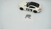 DK Tuning R Rozet Gri 2.2cm Bagaj Yazı Logo Arma Volvo ile Uyumlu - 3
