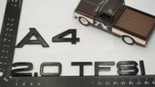 DK Tuning Audi A4 20 TFSi Parlak Siyah ABS Bagaj Yazı Logo Arma thumbnail 2