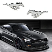 DK Tuning Ford Mustang Shelby GT Koşan At Çamurluk Yanı Krom Metal Logo Arma - 3