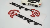 DK Tuning Dodge Challenger Charger SRT Hellcat Siyah Kırmızı Logo Arma thumbnail 3