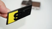 DK Tuning S6 Sarı Siyah Ön Panjur Logo Arma Audi İle Uyumlu thumbnail 1